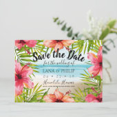 Save The Date Paradis Insulaire Plage Tropicale (Debout devant)