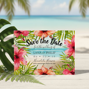 Save The Date Paradis tropical de l'île de la plage