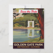 Save The Date Parc Golden Gate, San Francisco, (Devant)