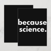 Save The Date Parce que la science (Devant / Derrière)