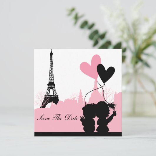 Save The Date Paris Enregistrer la date de l'annonce (Debout devant)