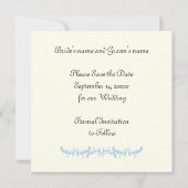 Save The Date Paris mariage bleu Tour Eiffel Enregistrer la cart (Dos)