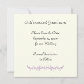 Save The Date Paris mariage violet Tour Eiffel Enregistrer la da (Dos)