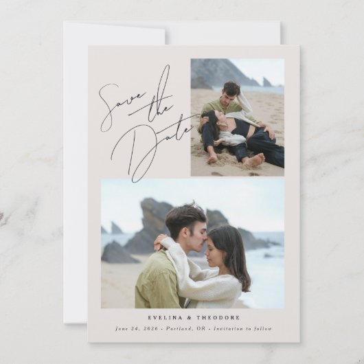 Save The Date Parker 2 photo mariage Enregistrer la date (Devant)