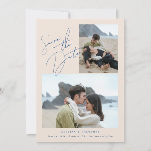 Save The Date Parker 2 photo mariage Enregistrer la date (Devant)