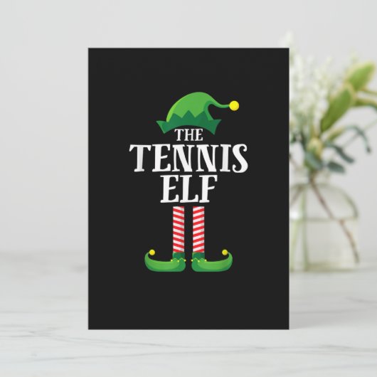 Save The Date Parti chrétien de Tennis Elf Matching Family (Debout devant)