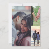 Save The Date Parti d'engagement de couple romantique Décontract (Dos)