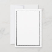 Save The Date Parties scintillant argentée Flore blanche rose En (Dos)