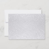 Save The Date Parties scintillant blanche, Mariage floral noir e (Dos)