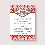 Save The Date Parties scintillant Damask Las Vegas Mariage Enreg<br><div class="desc">Célébrez dans le style avec ces mariage élégant et très tendance enregistrer les cartes de date. Ce design est facile à personnaliser avec votre libellé d'événement spécial et vos invités seront ravis quand ils reçoivent ces cartes fabuleuses.</div>