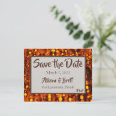 Save The Date Parties scintillant d'or - Lumières Enregistrer la (Debout devant)