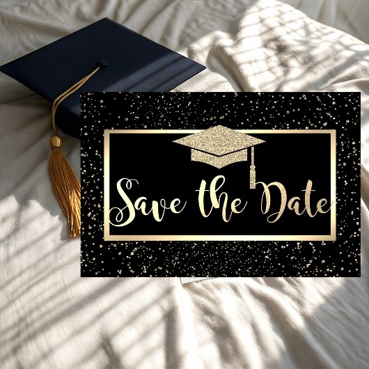 Save The Date Parties scintillant d'or - Plafond de graduation, 