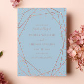 Save The Date Parties scintillant d'or Rose bleu Dusty Mariage g