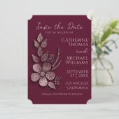 Save The Date Parties scintillant d'or Rose moderne et élégant F (Debout devant)