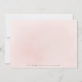 Save The Date Parties scintillant en or rose étincelante et fleu (Dos)