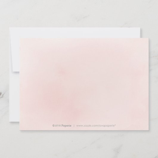 Save The Date Parties scintillant en or rose étincelante et fleu (Dos)