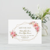 Save The Date Parties scintillant Floral Flush Or Vider Enregist (Debout devant)