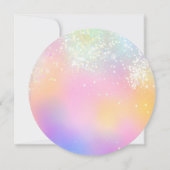 Save The Date Parties scintillant holographique Pastel Wedding E (Dos)