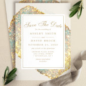 Save The Date Parties scintillant Iridescente chic Enregistrer l