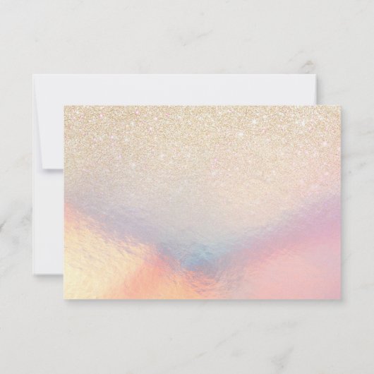 Save The Date Parties scintillant Or Chic Iridescente Holographi (Dos)