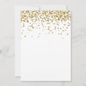 Save The Date Parties scintillant Or Confetti Enregistrer La Dat (Dos)