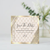 Save The Date Parties scintillant or Enregistrer la date Invitat (Debout devant)