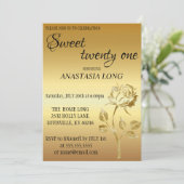 Save The Date Parties scintillant Or Moderne Et Élégante Enregis (Debout devant)