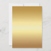 Save The Date Parties scintillant Or Moderne Et Élégante Enregis (Dos)