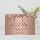 Save The Date Parties scintillant rose Gold Sparkle perche Quint (Debout devant)