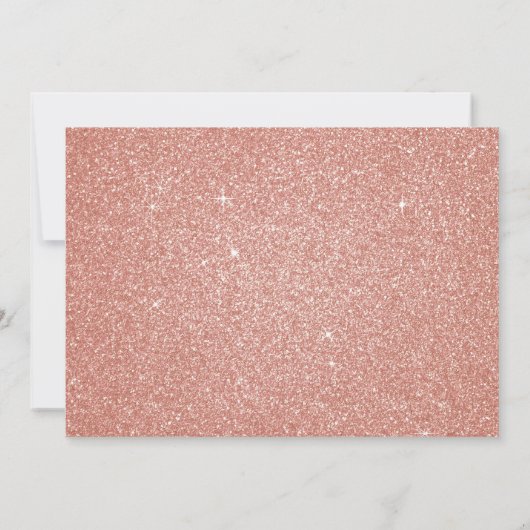 Save The Date Parties scintillant rose Rose Gold Mariage Enregis (Dos)