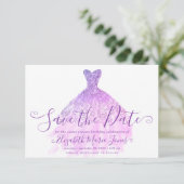 Save The Date Parties scintillant violet clair Chic Robe douce 1 (Debout devant)