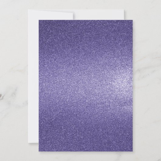 Save The Date Parties scintillant violet photo Enregistrer la da (Dos)