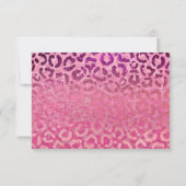 Save The Date Parties scintillant violet rose léopard Poster de  (Dos)