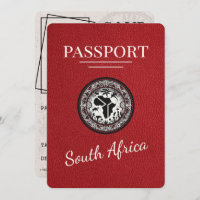 Passeport Afrique du Sud Rouge