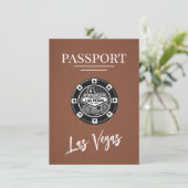 Save The Date Passeport Brown Las Vegas Enregistrer La Date (Debout devant)