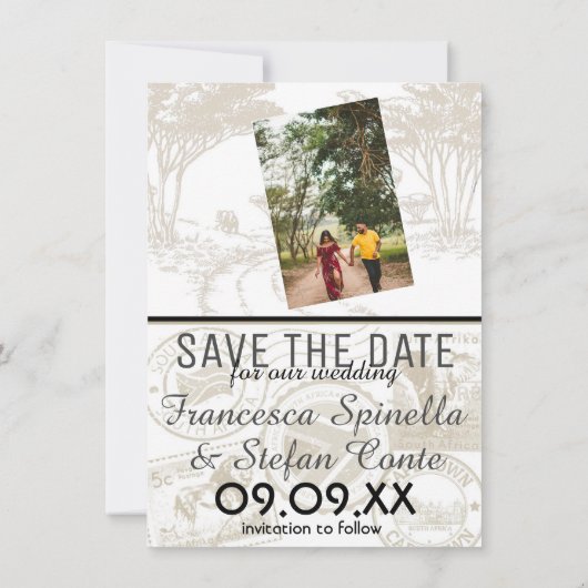 Save The Date Passeport d'Afrique du Sud ivoirienne Enregistrer  (Dos)