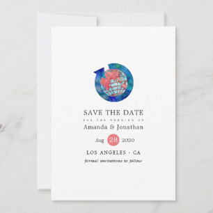 Save The Date Passeport d'aventure de voyage Photo de mariage