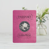 Save The Date Passeport de Magenta Costa Rica (Debout devant)