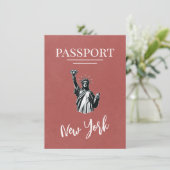 Save The Date Passeport de New York (Debout devant)