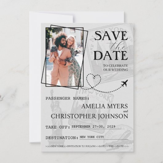 Save The Date Passeport de New York (Dos)