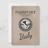 Save The Date Passeport d'Italie beige (Devant)