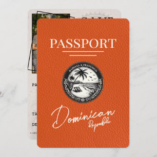 Save The Date Passeport D'Orange République Dominicaine Enregist