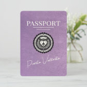 Save The Date Passeport Lavender Purple Puerta Vallarta (Debout devant)