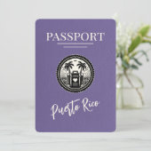 Save The Date Passeport Lilac Porto Rico (Debout devant)