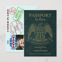 Passeport pour l'amour Cute Fun Destination Mariag
