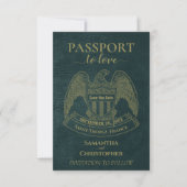 Save The Date Passeport pour l'Amour Destination Créative Mariag (Devant)