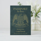 Save The Date Passeport pour l'Amour Destination Créative Mariag (Debout devant)