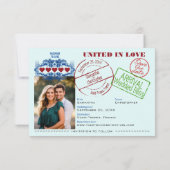 Save The Date Passeport pour l'Amour Destination Créative Mariag (Dos)