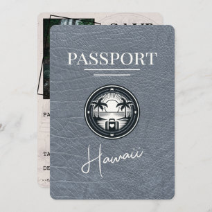 Save The Date Passeport Silver Hawaii Enregistrer La Date