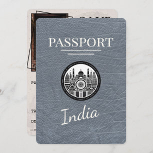 Save The Date Passeport Silver India Enregistrer La Date